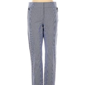 Loft Marisa Fit Blue Check Ankle Pants